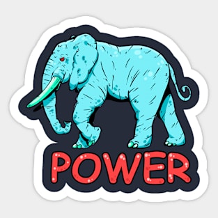 Strong Elephant Sticker